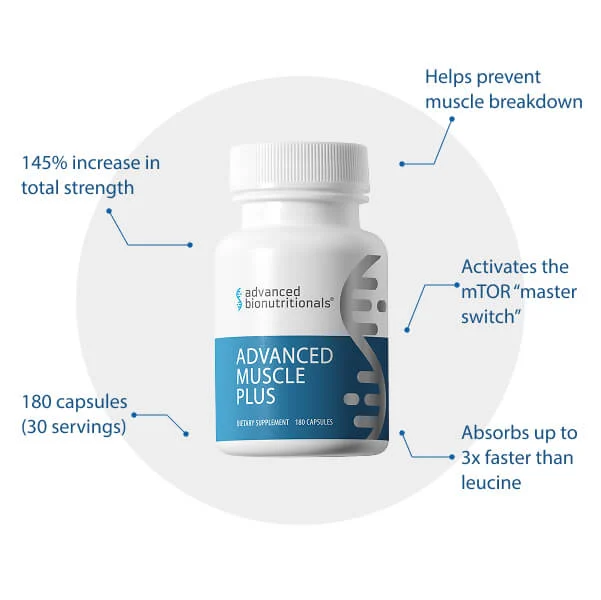 Advanced Muscle Plus – Lean muscle support, recovery, and energy booster.